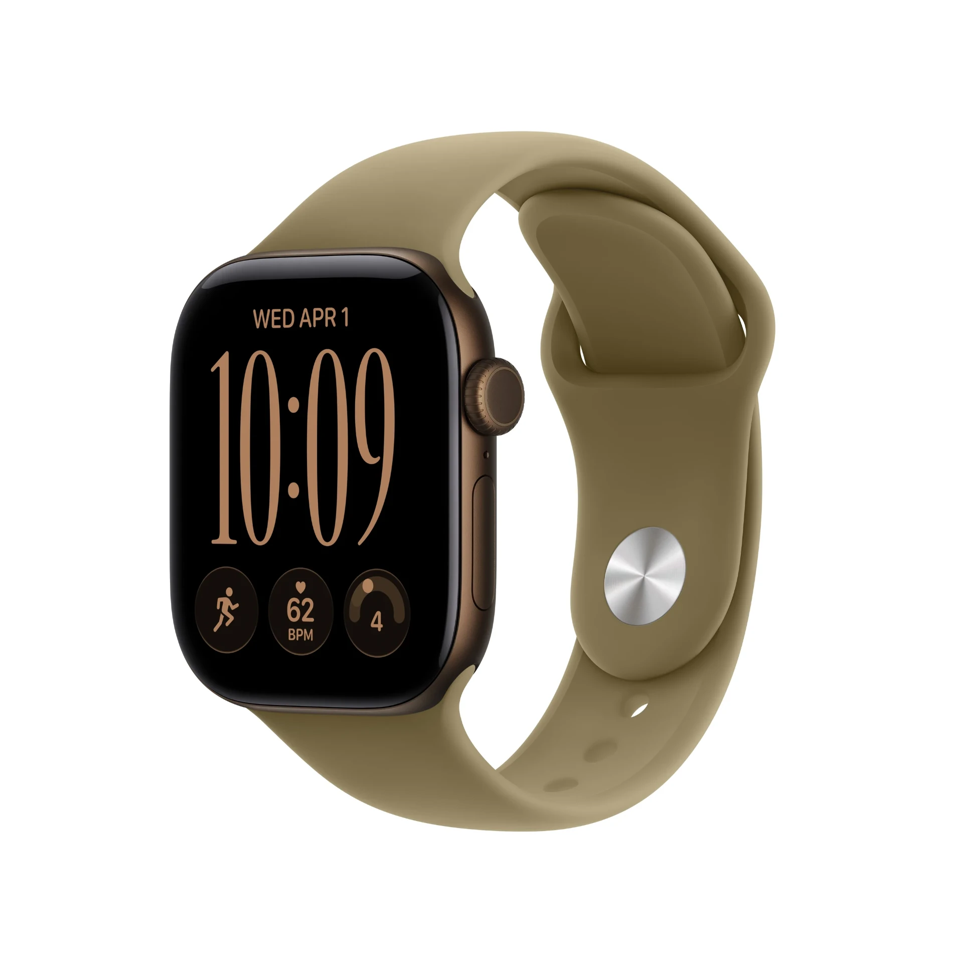 Apple Watch Series 12 Dark Bronze sa Olive remenom